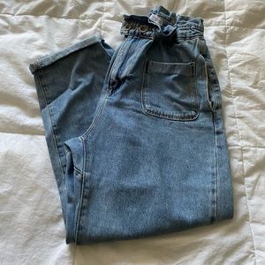 Zara baggy paperbag jeans